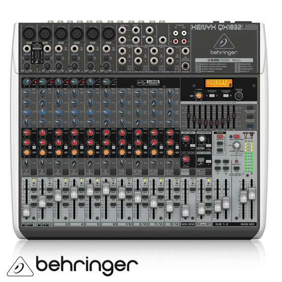 XENYX QX1832 USB 18 Kanal Anolog Mixer