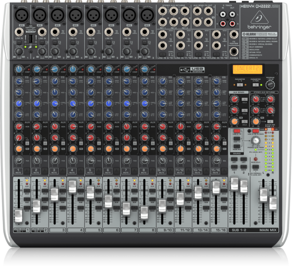 XENYX QX2222 USB 22 Kanal Anolog Mixer