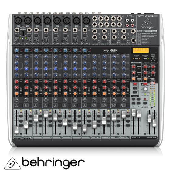 XENYX QX2222 USB 22 Kanal Anolog Mixer