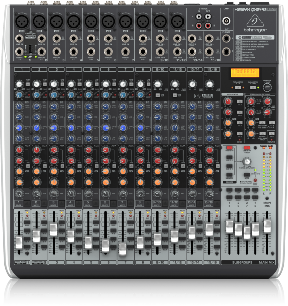 XENYX QX2442 USB 24 Kanal Anolog Mixer
