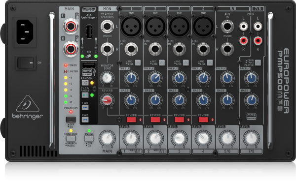 PMP500 MP3 14 Kanal 2000 Watt Power Mixer