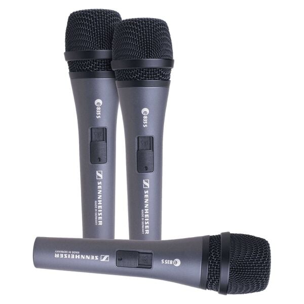 3-Pack e 835-S Dinamik Vokal Mikrofonu