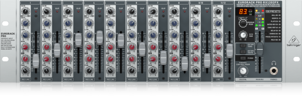 RX1202FX 12 Kanala Anolog Rack Mixer