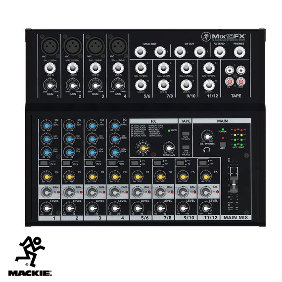 MIX12FX 12 Kanal Anolog Mixer
