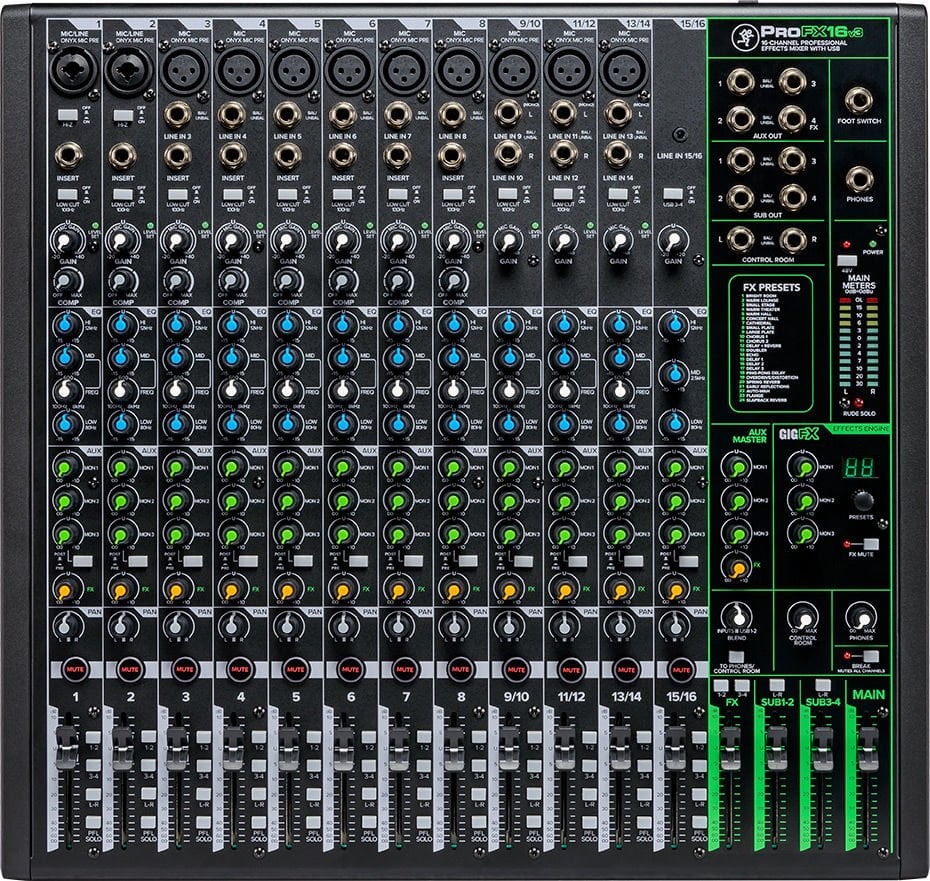 PROFX 16 V3 16 Kanal Anolog Mixer