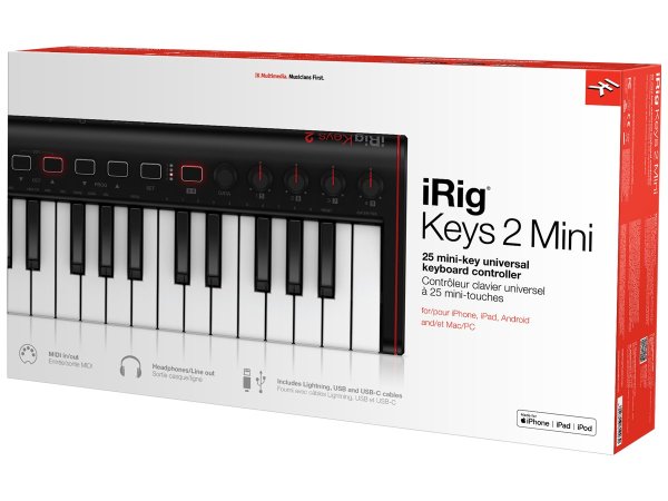 iRig Keys 2 Mini 25 Tuş Midi Klavye