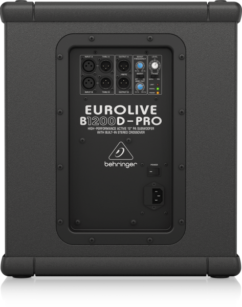 B1200D Pro 1x12'' 500 Watt Aktif Subbass Hoparlör