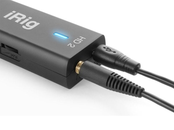 iRig HD 2 Profesyonel Kalitede Gitar için 24bit/96kHz Dijital Ses Arabirimi