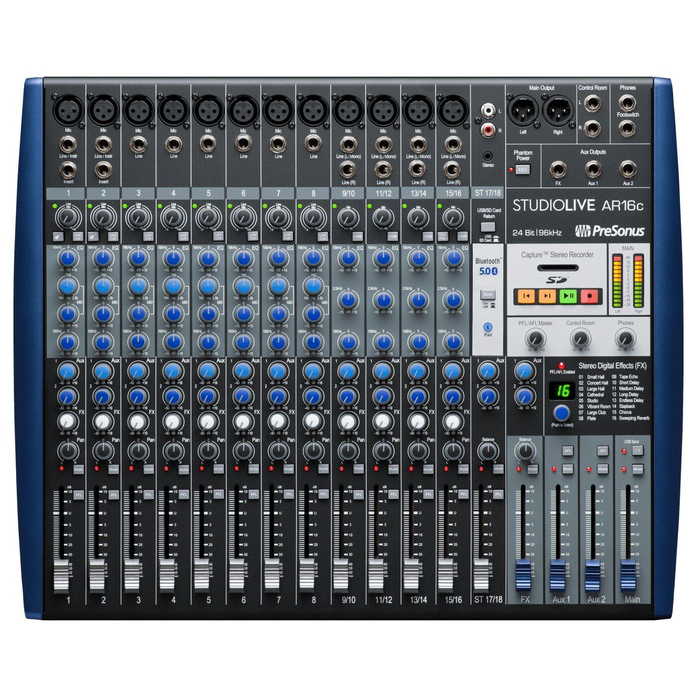 StudioLive AR16c 16 Kanal Analog Mikser (USB-C)