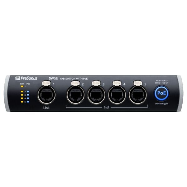 SW5E AVB Ağ Switch ve Köprü (PoE)