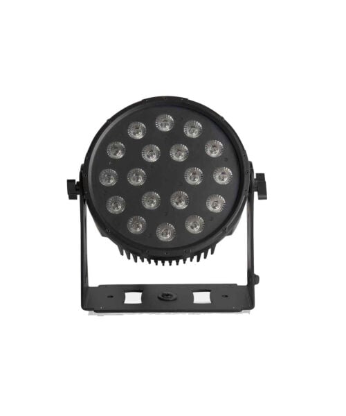 SLIM PAR18WP 18x12 Watt RGBWAUV IP65 Slim LED Par