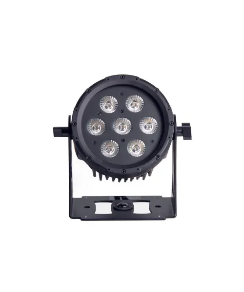SLIM PAR7WP 7x12 Watt RGBWAUV IP65 Slim LED Par