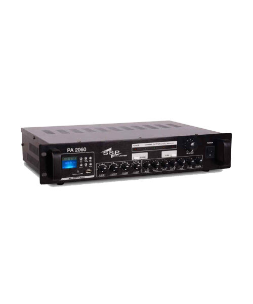 PA 2060 60 Watt 4 Bölgeli 100V Anons Amfisi USB MP3