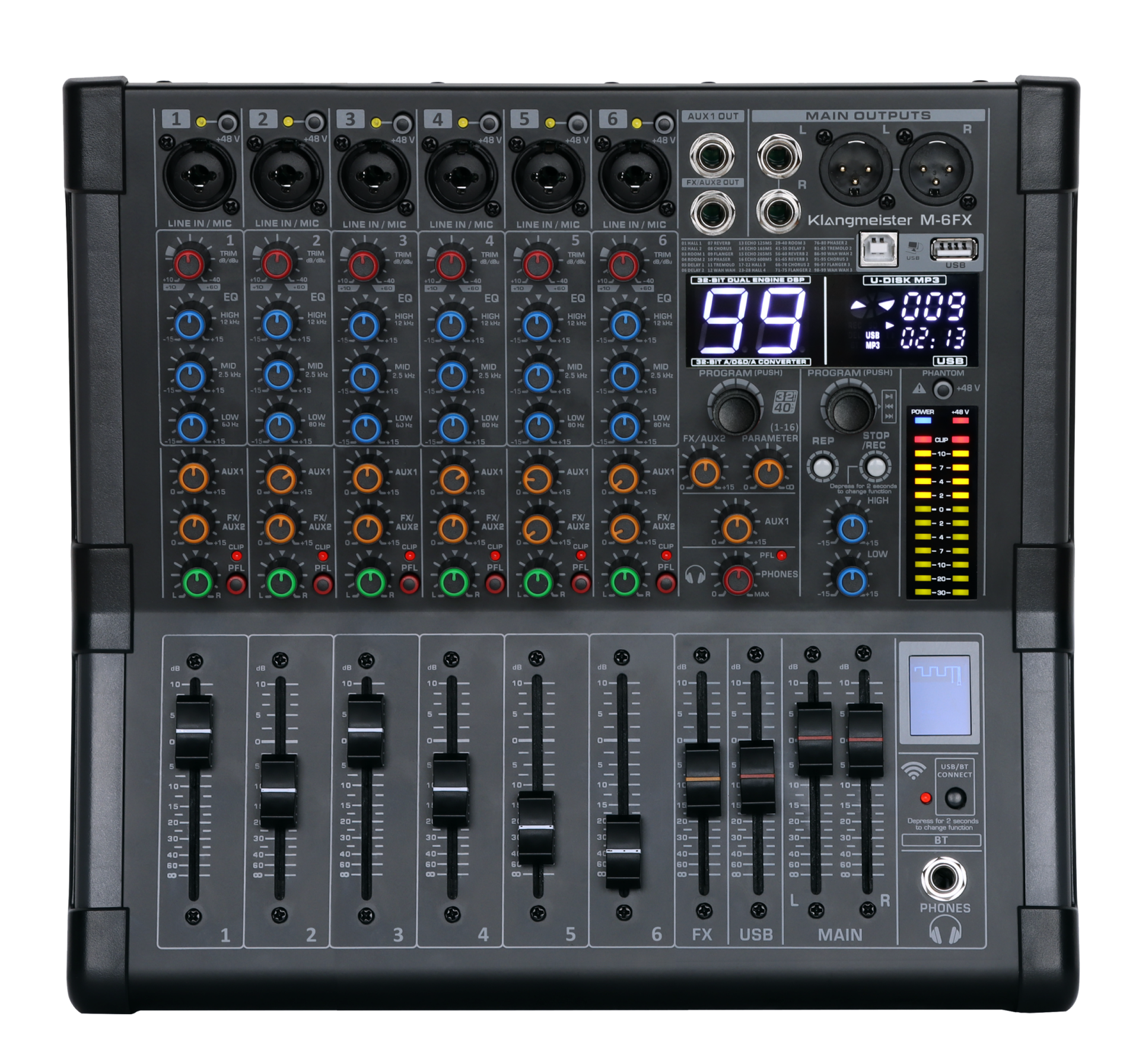 M-6FX 6 Kanal Mikser