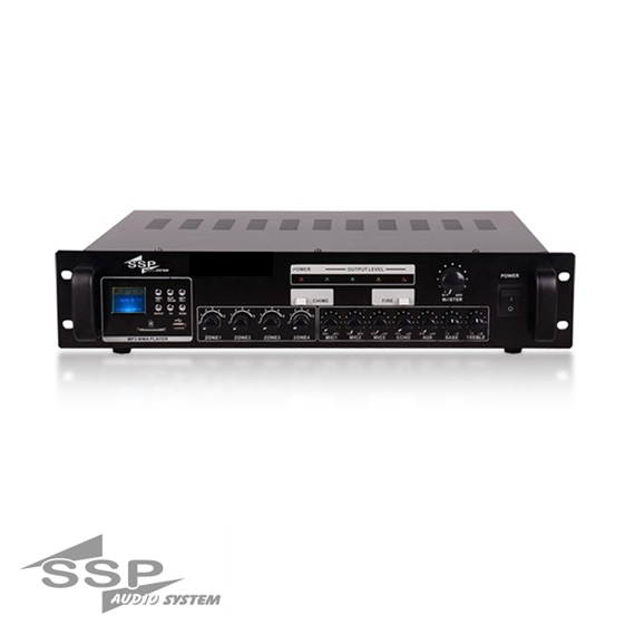 PA 2120 120 Watt 4 Bölgeli 100V Anons Amfisi USB MP3