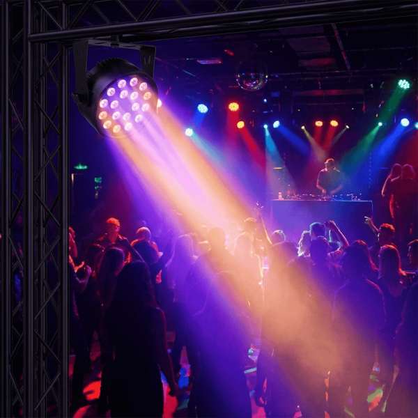 SLIM PAR18 18'li RGBWA+UV 6in1 LED Par