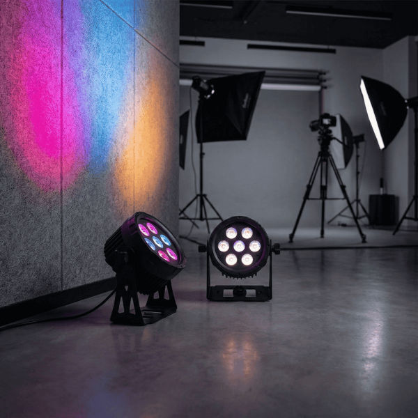 SLIM PAR7 7'li RGBWA+UV 6in1 LED Par