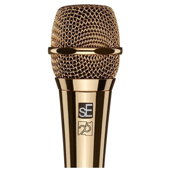V7 25th Anniversary Edition Dinamik Vokal Mikrofonu – Altın