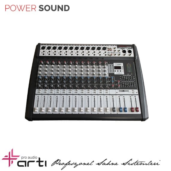 POWER SOUND - CRX1228 12 Kanal 256 DSP 800 Watt Power Mikser