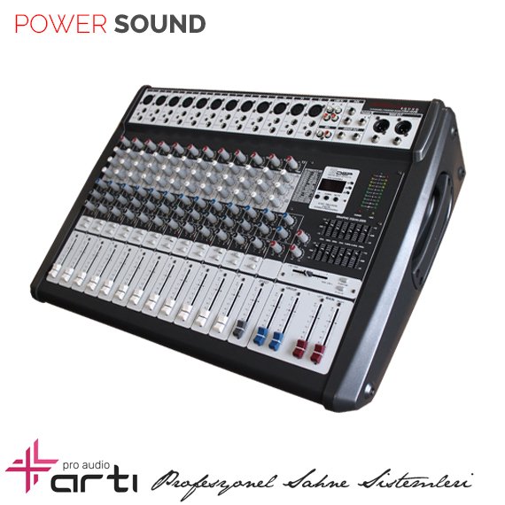 CRX1228 12 Kanal 256 DSP 800 Watt Power Mikser