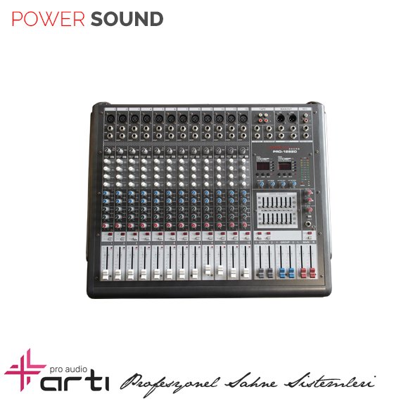 PRO1282D Çift Efekt 800 Watt Power Mikser