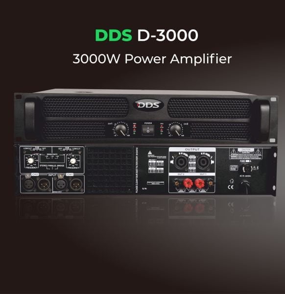 D3000 2x1500 Watt Power Amfi