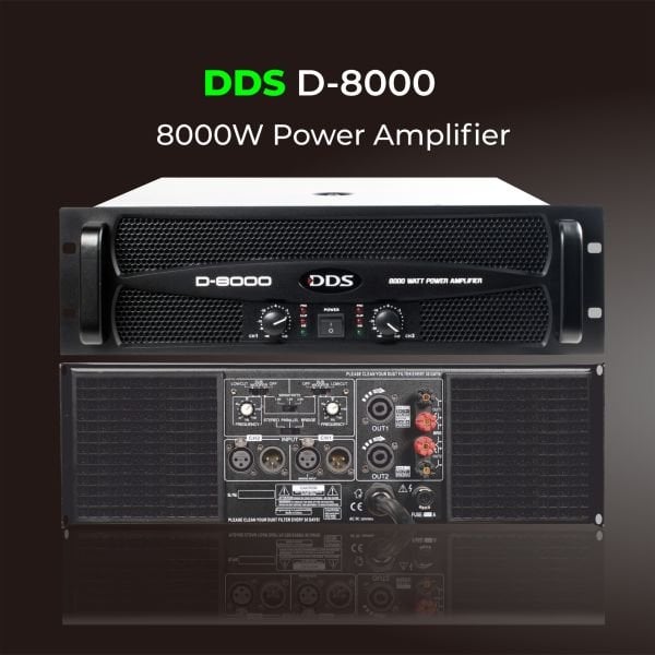 D8000 2x4000 Watt Power Amfi