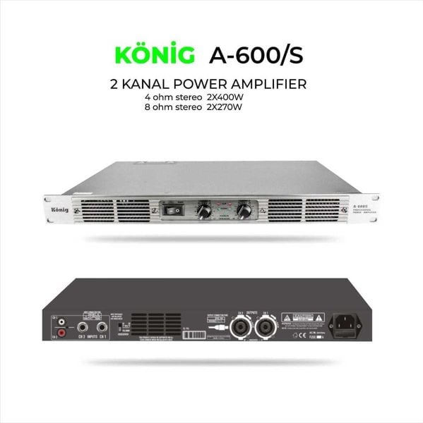 A600 2x300 Watt Power Amfi