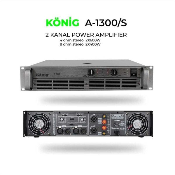 A1300 2x500 Watt Power Amfi