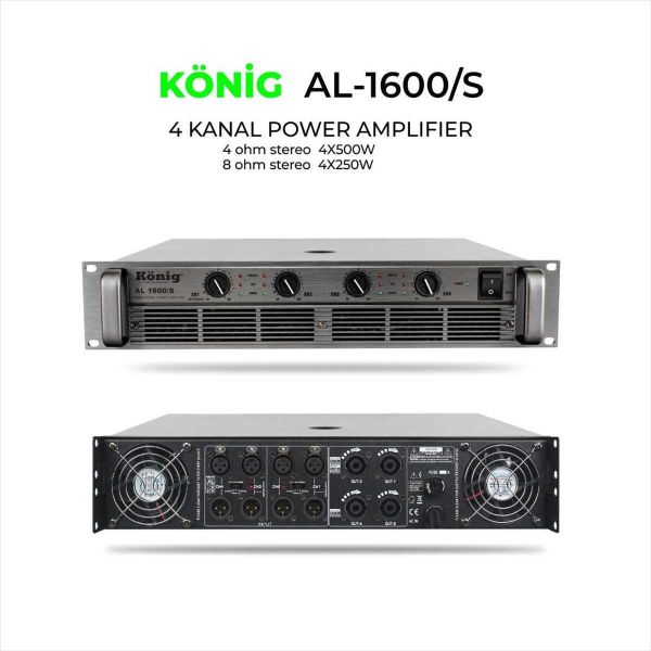 AL1600 4x400 Watt Power Amfi